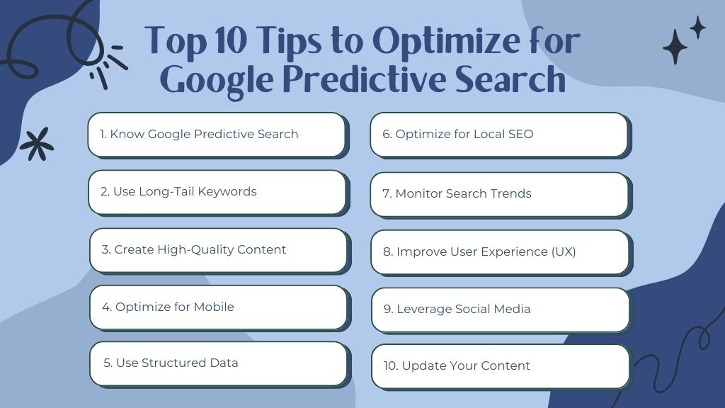 Top 10 Tips to Optimize for Google Predictive Search