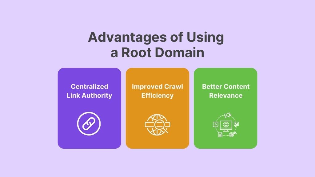 Advantages of Using a Root Domain