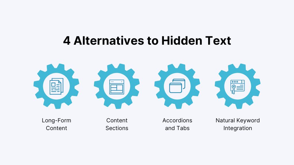 4 Alternatives to Hidden Text - Link Genius