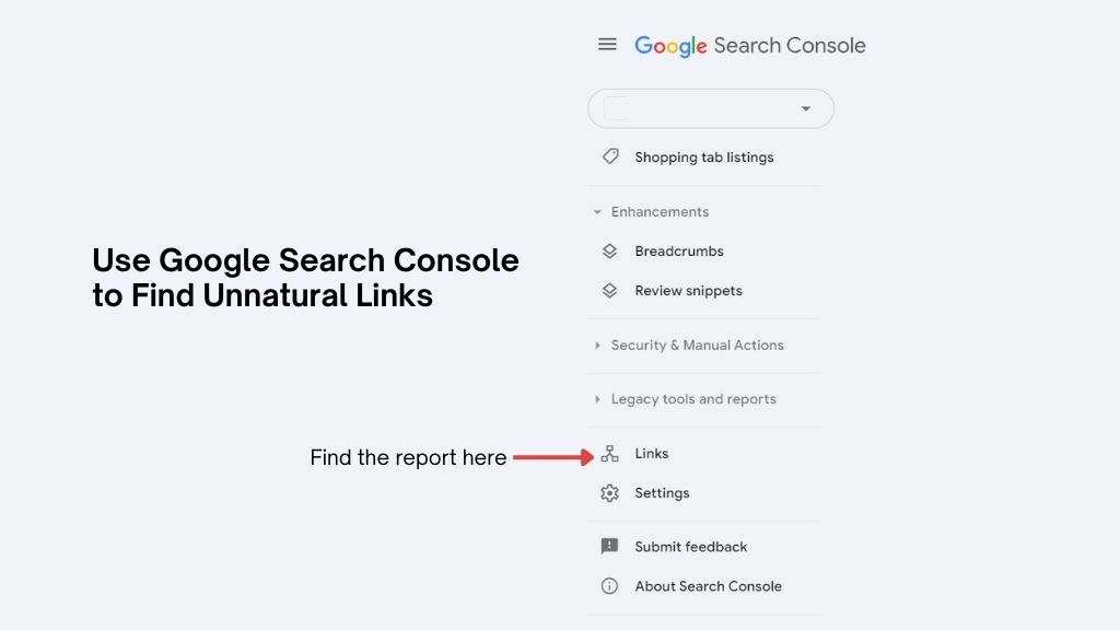 Use Google Search Console to Find Unnatural Links - Link Genius