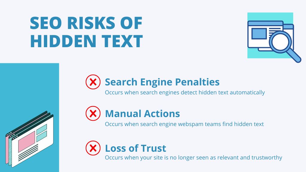 SEO Risks of Hidden Text - Link Genius