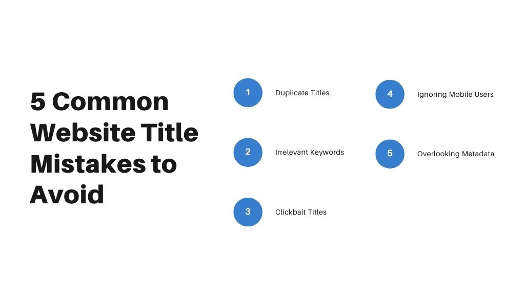 Website Title Mistakes to Avoid - Link Genius