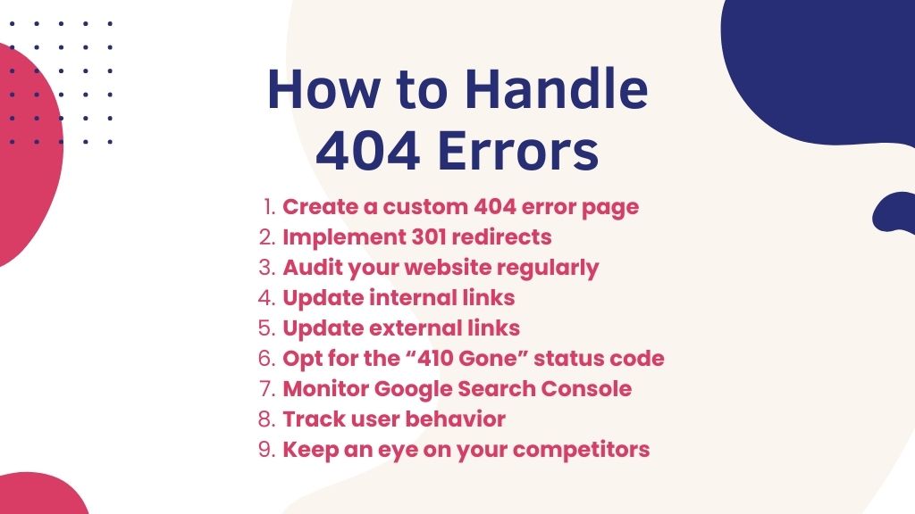 How to Handle 404 Errors - Link Genius