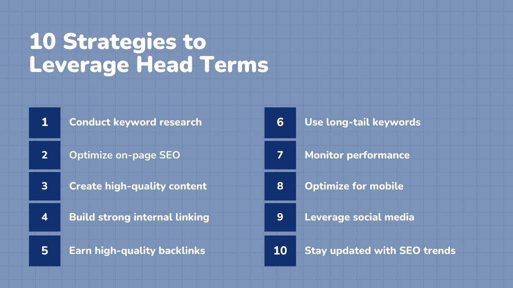 10 Strategies to Leverage Head Terms - Link Genius