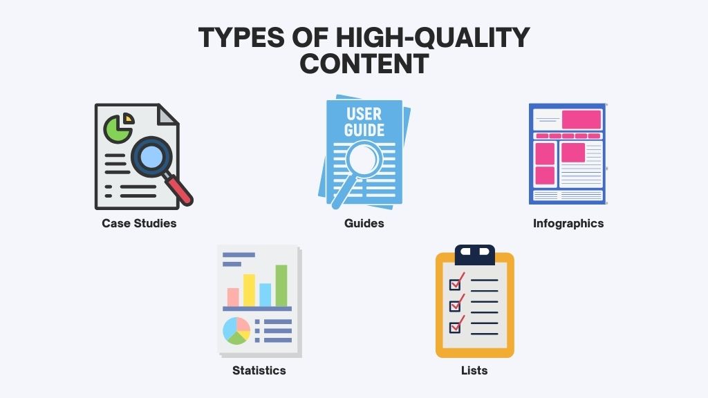 Types of High-Quality Content - Link Genius