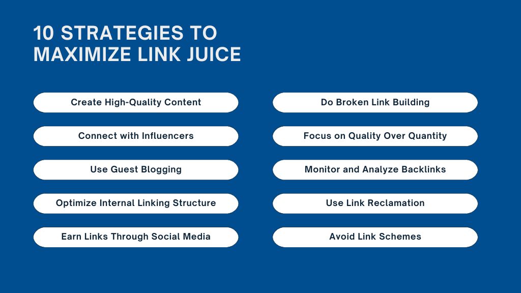 10 Strategies to Maximize Link Juice -Link Genius