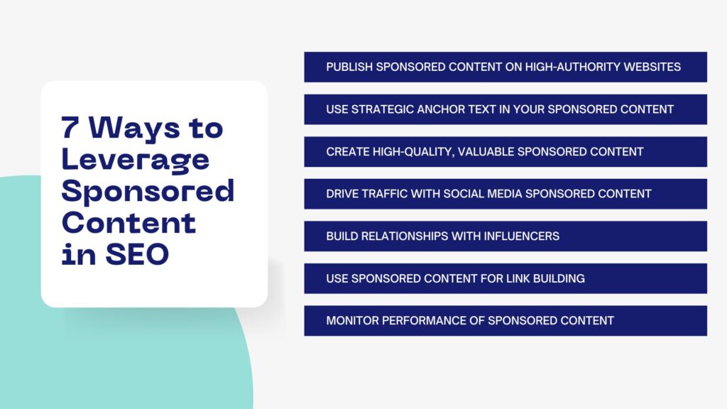 7 Ways to Leverage Sponsored Content for SEO - Link Genius