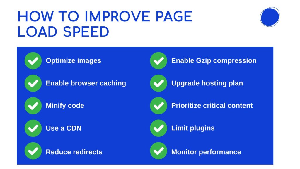 How to improve page load speed - Link Genius