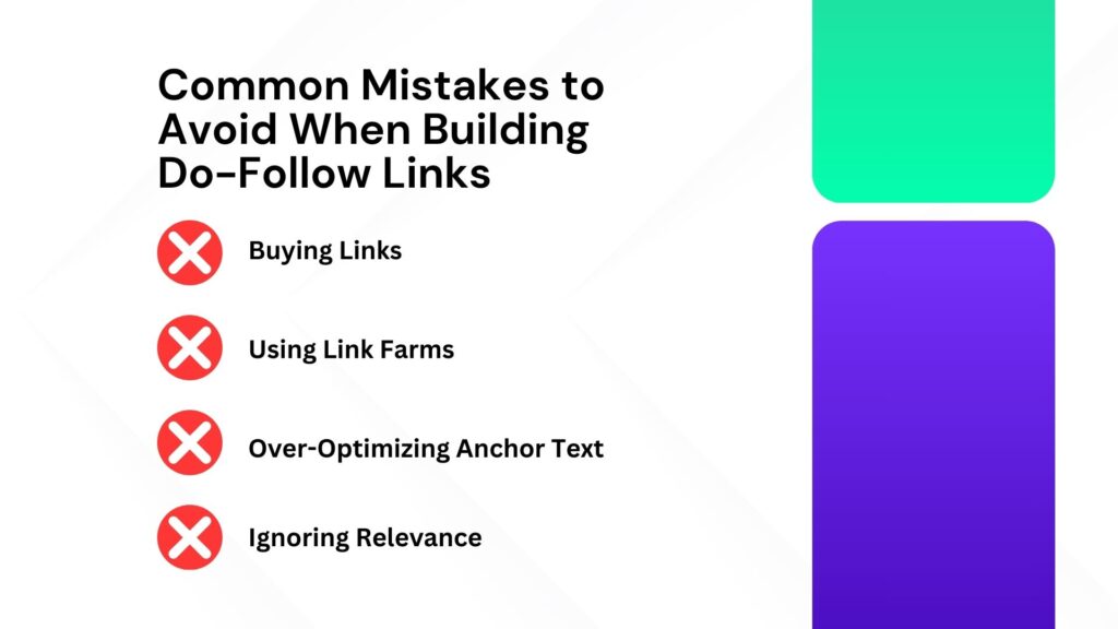 Common mistakes to avoid when building do-follow links - Link Genius