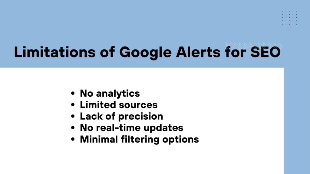 Limitations of Google Alerts for SEO - Link Genius