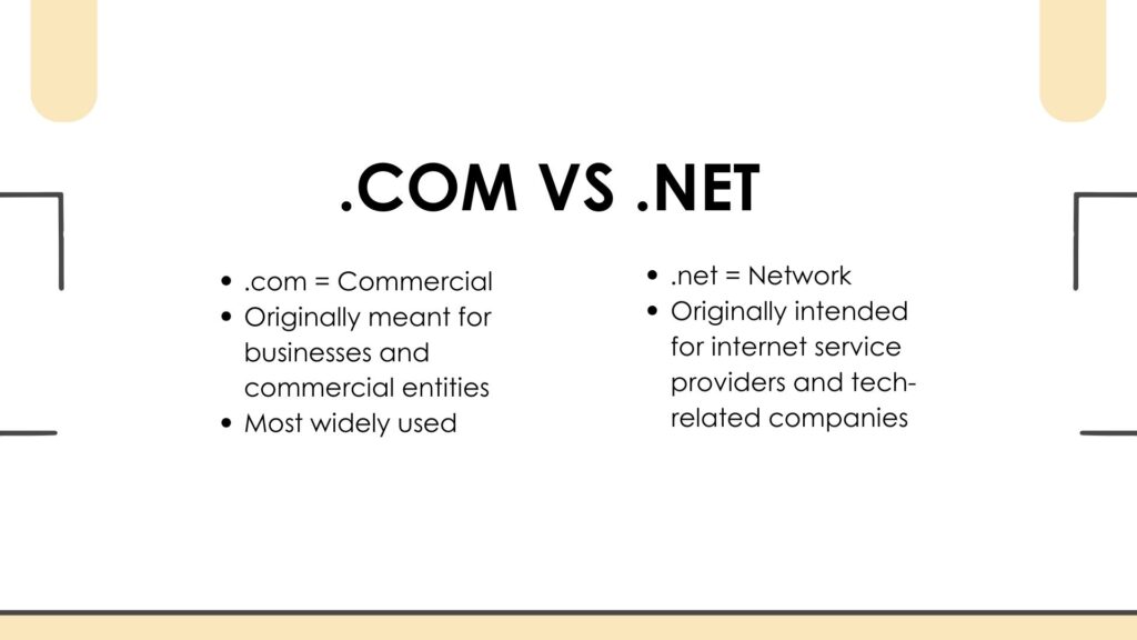 .com vs .net differences - Link Genius