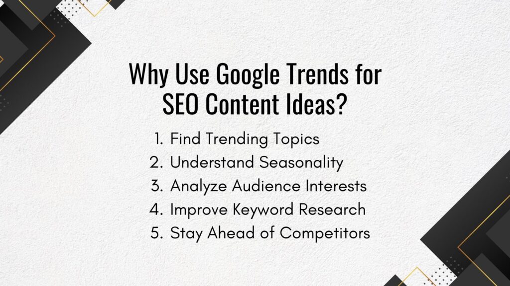 Why use Google Trends for SEO content ideas - Link Genius