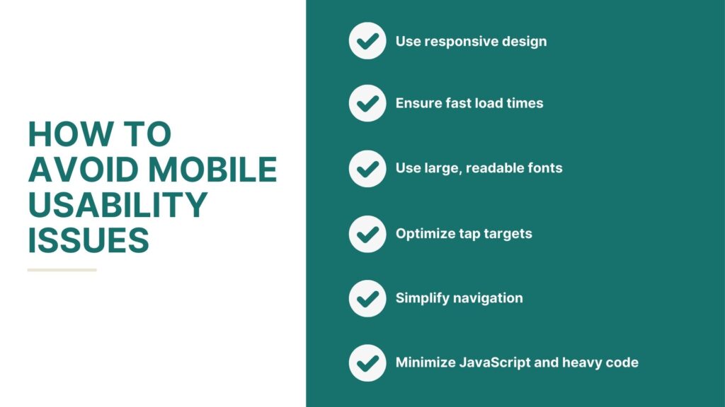 How to avoid mobile usability issues - Link Genius