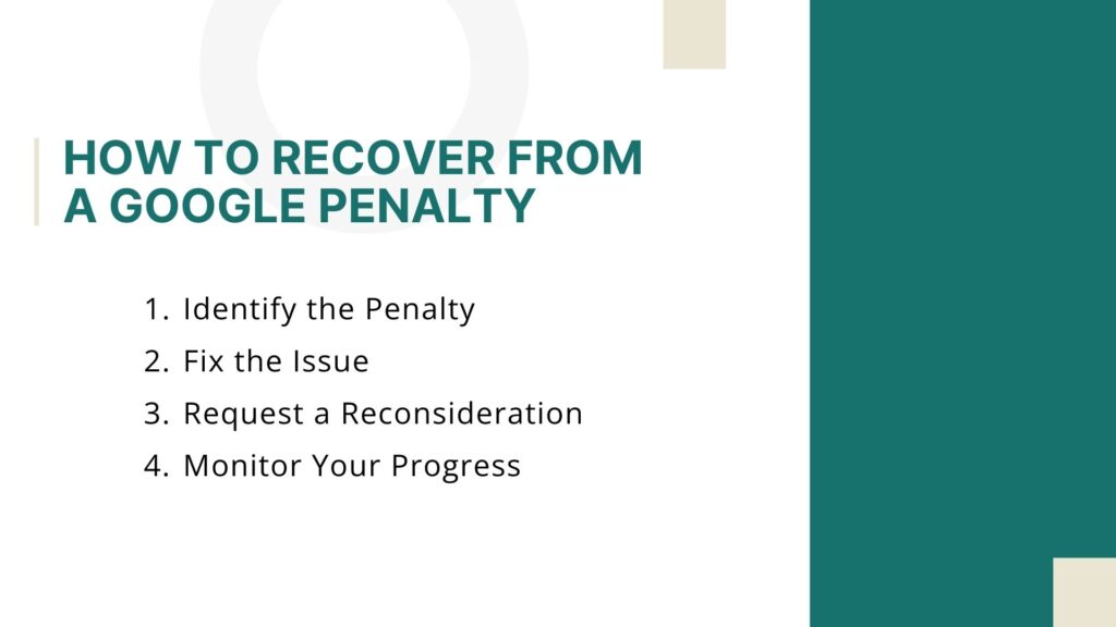 How to recover from a Google penalty - Link Genius